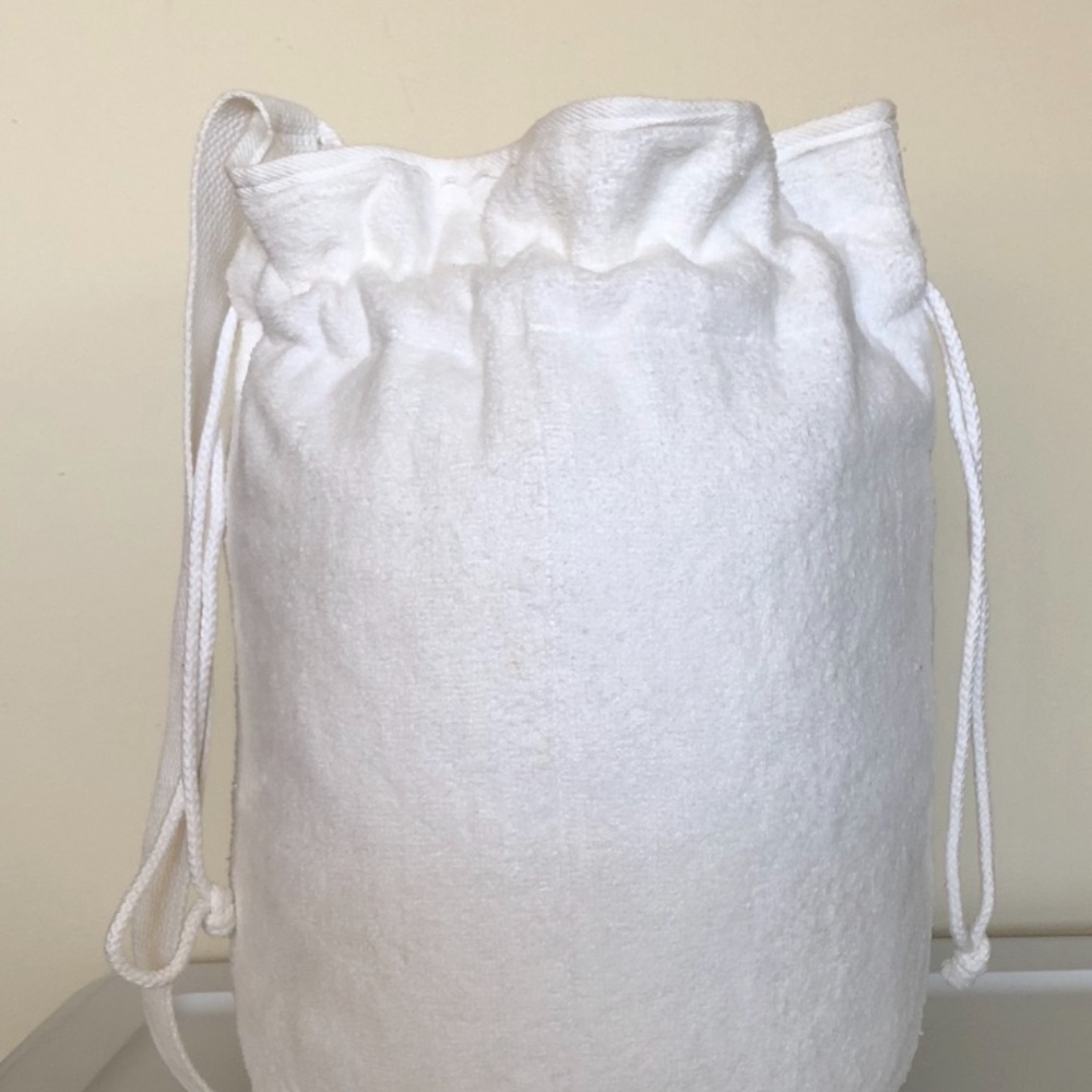 Nordic House White Terrycloth Spa/Beach Bag  NWOT
